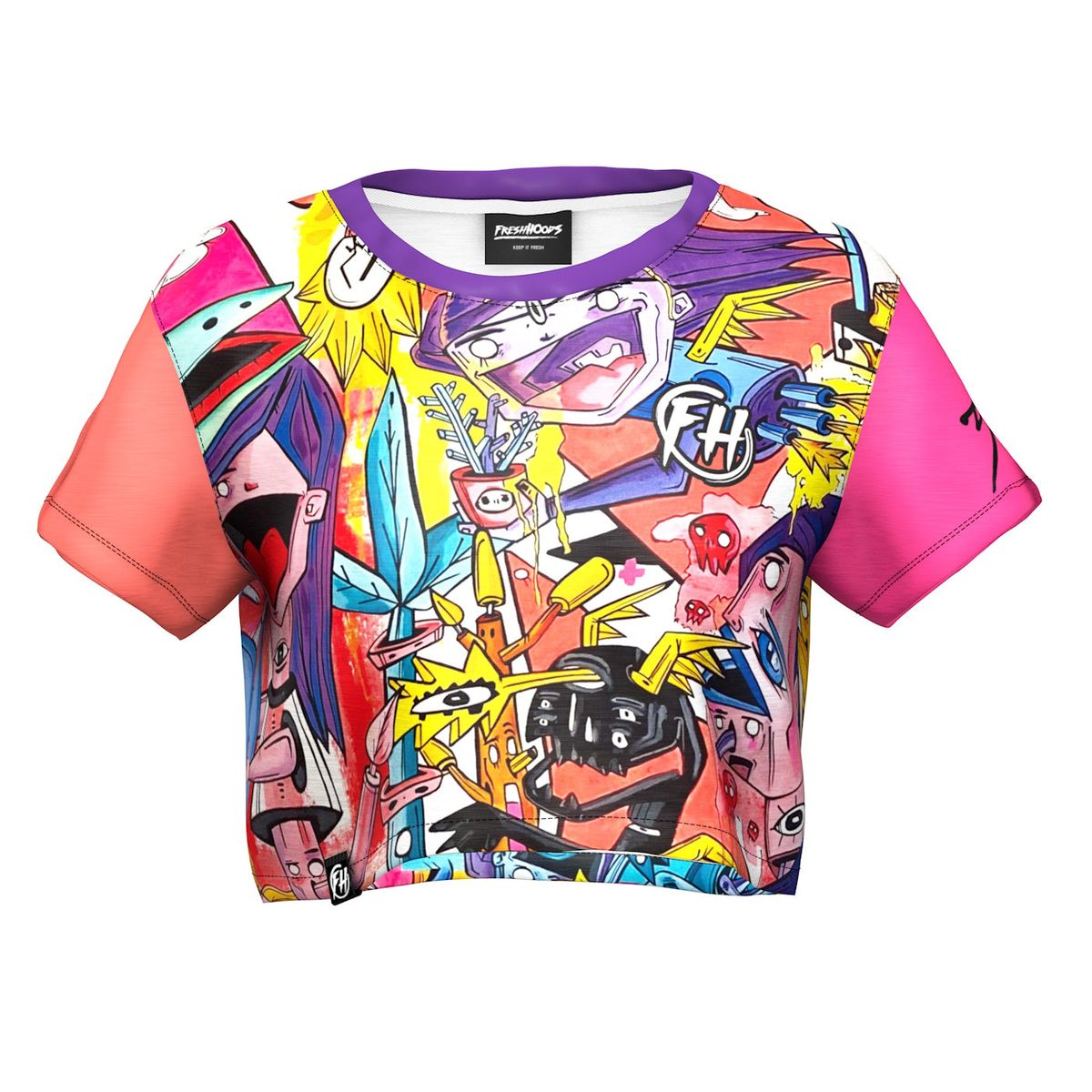 Custom Crop Top Printing